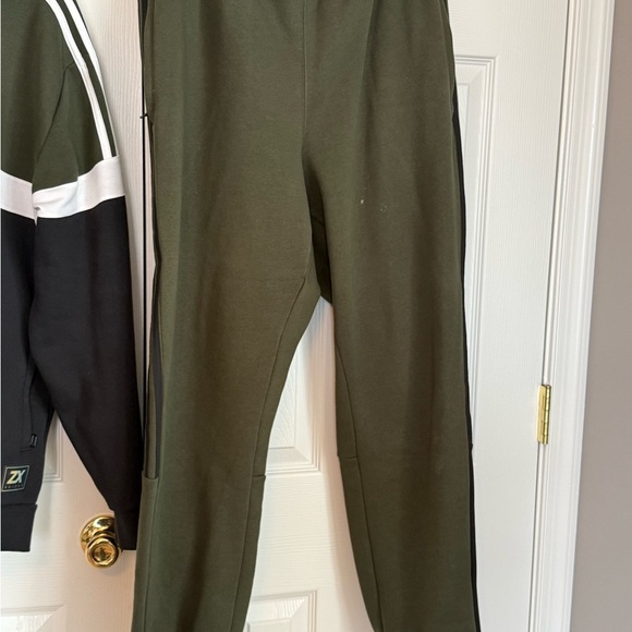 Adidas Black and Olive Green Tracksuit - Picture 3 of 6